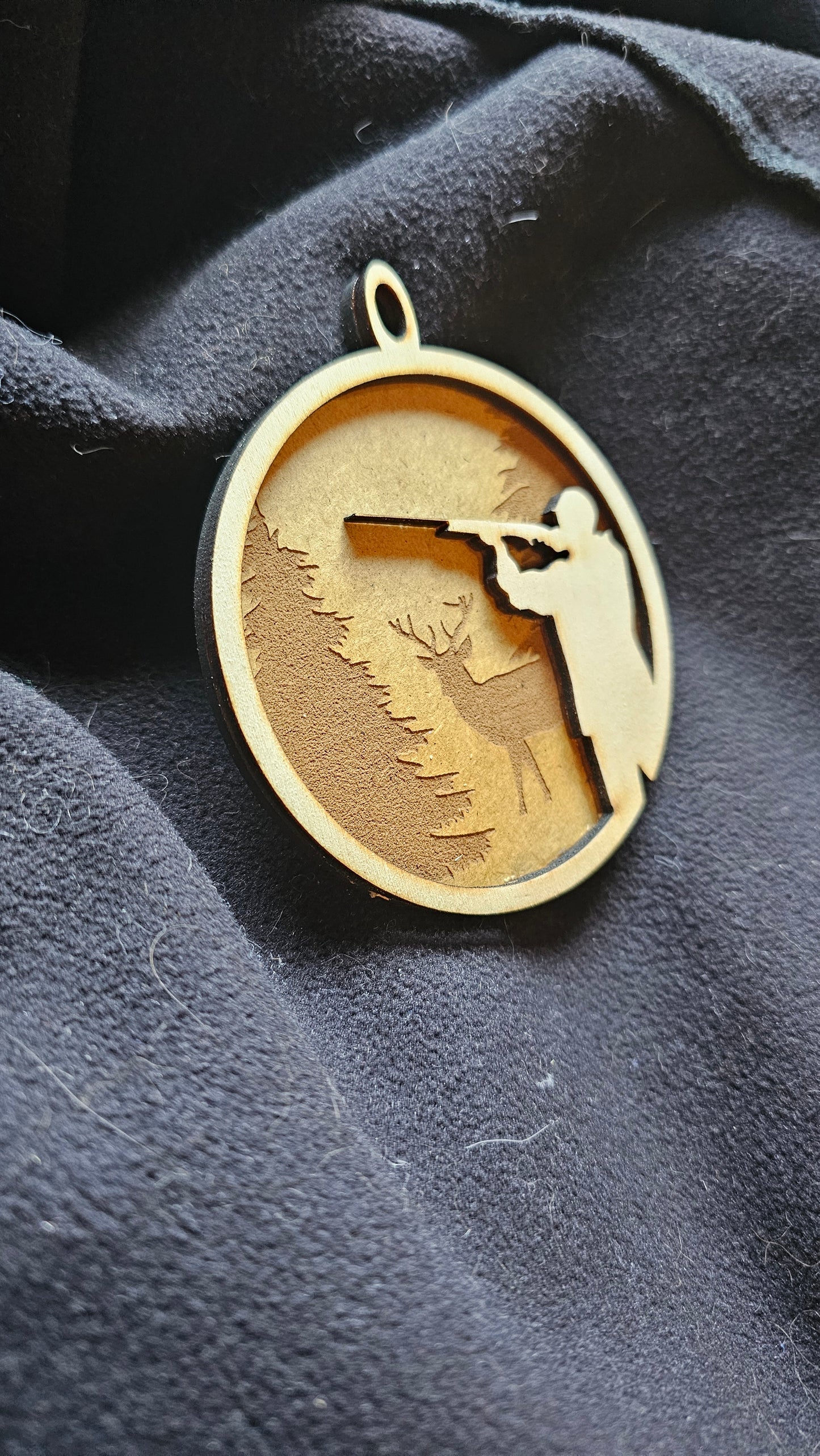 Julekugle med jæger