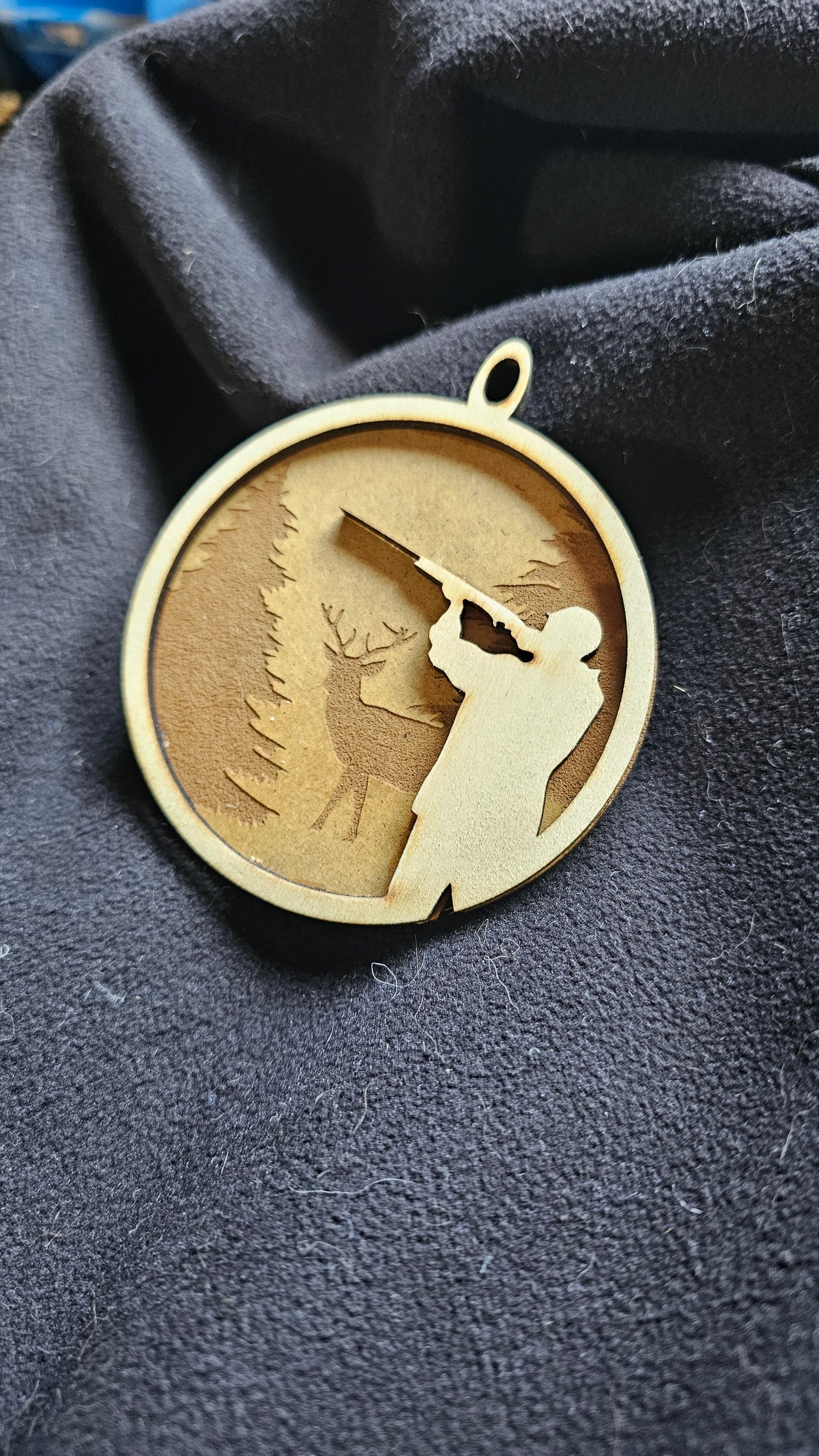 Julekugle med jæger