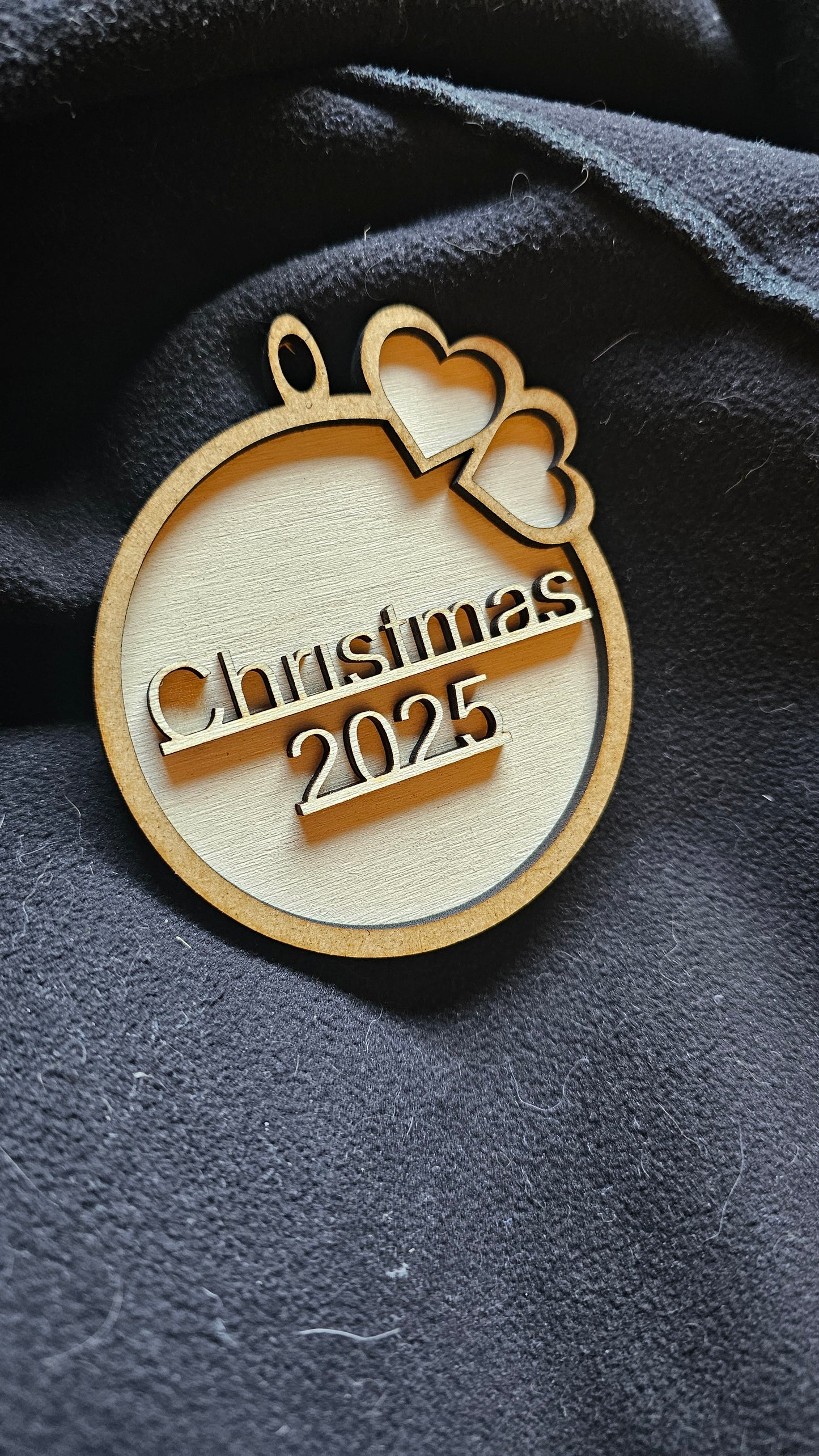 Julekugle af træ 2025