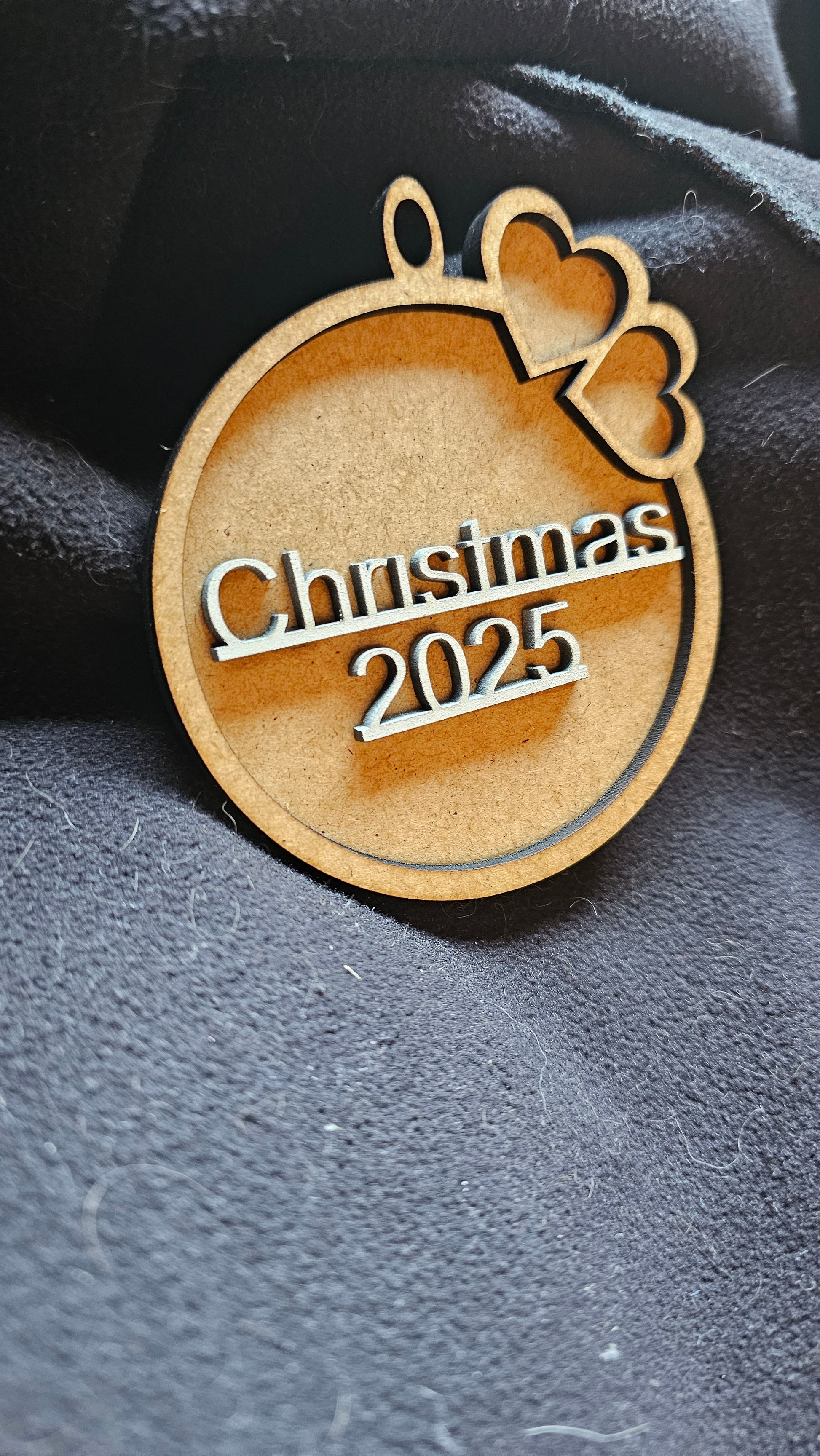 Elegant 3D julekugle til moderne juletræ