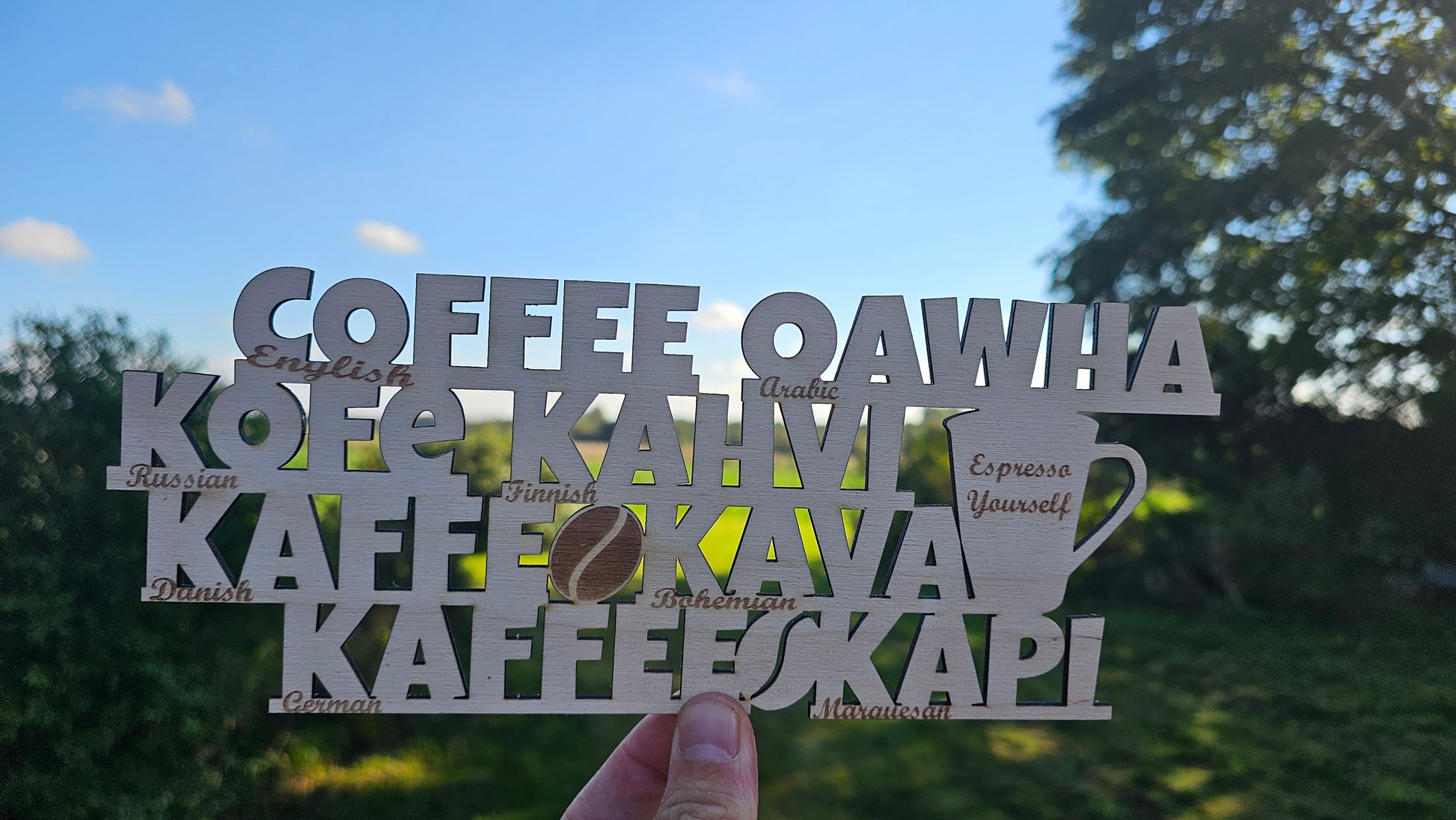 Sklit til kaffebaren