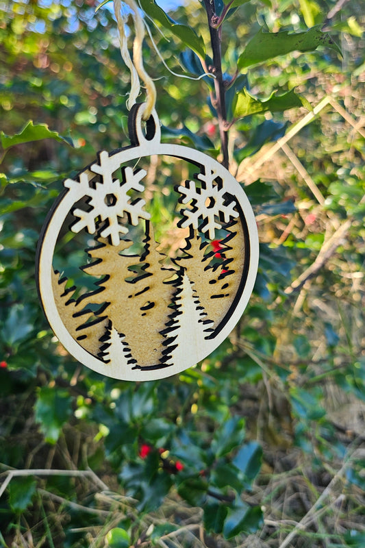 3D julekugle med naturligt udtryk