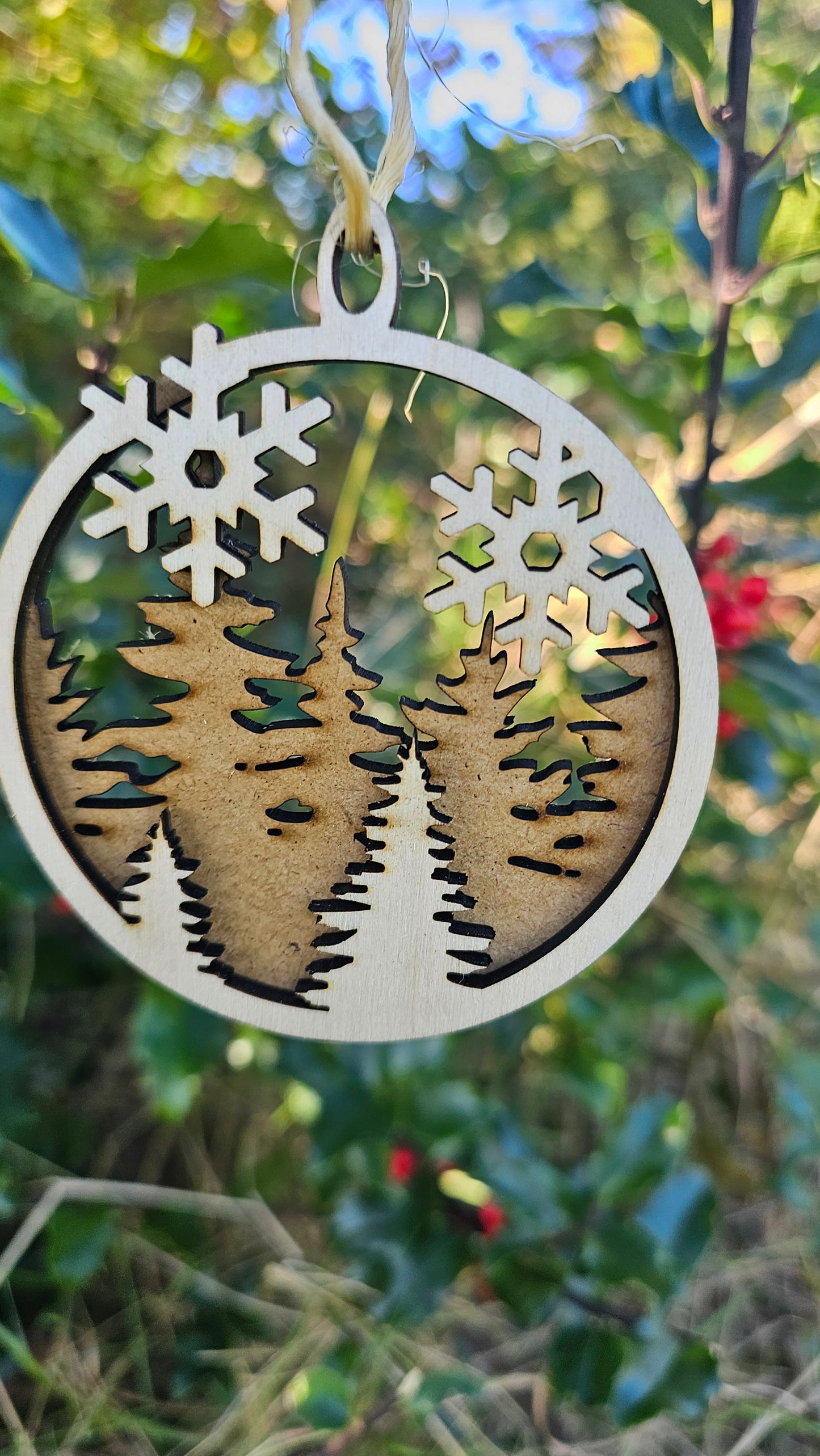 Naturinspireret julekugle fra Northern Cuts