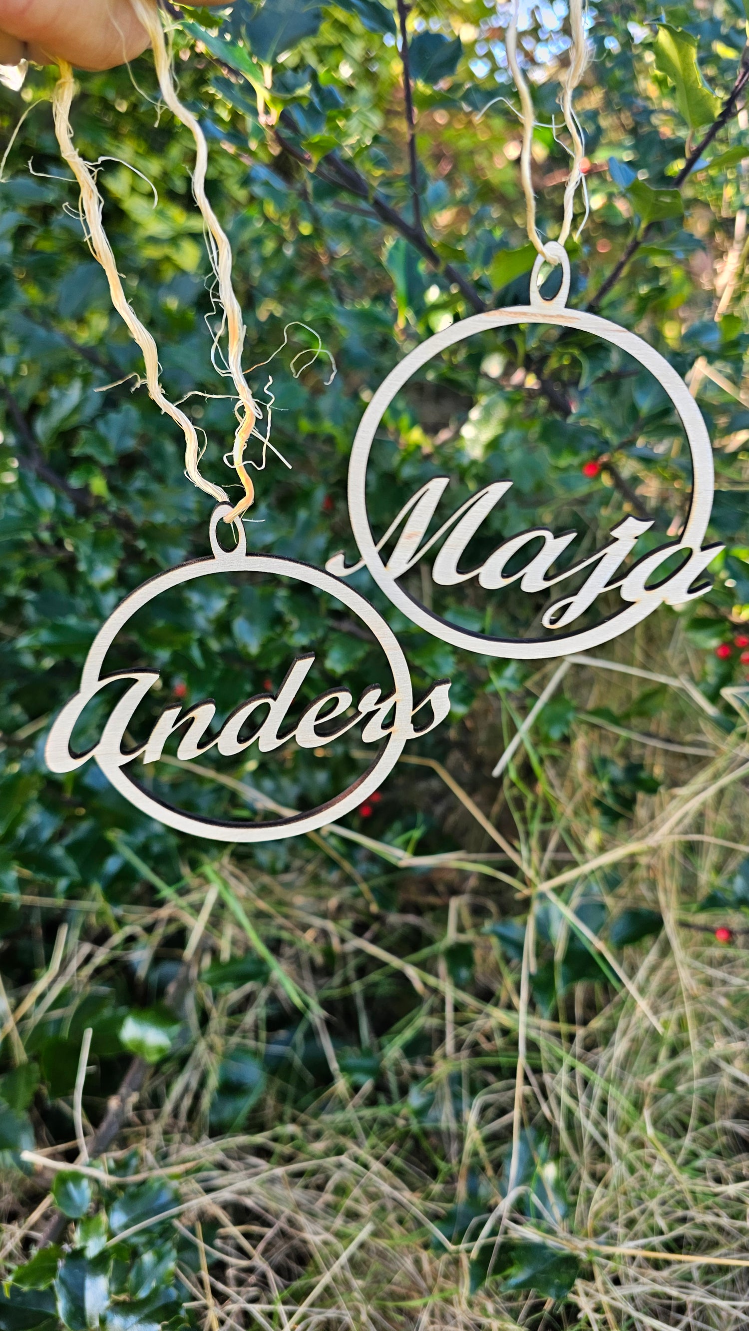 Julekugle med navn på, perfekt som julegave