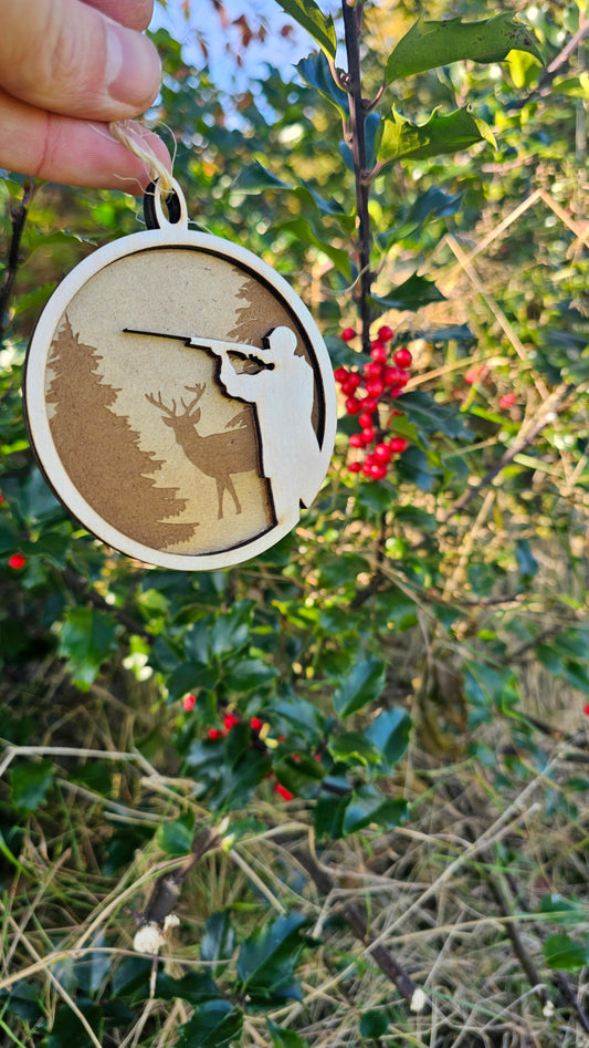 Julekugle med jæger