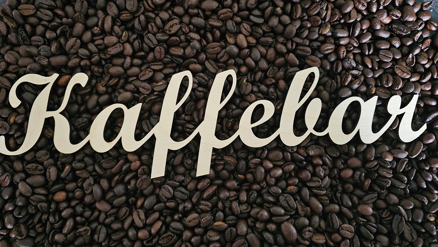 Rustikt Kaffebar skilt fra Northern Cuts