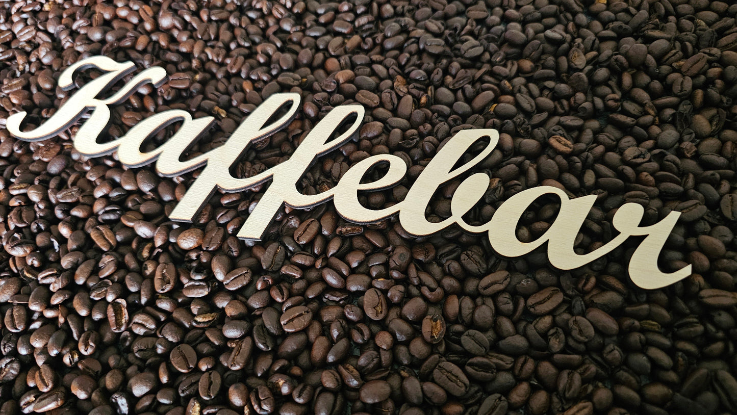 Kaffebar skilt i træ