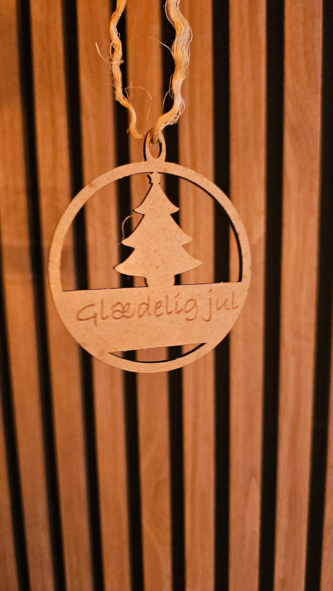 Træjulekugler enkel og rustik